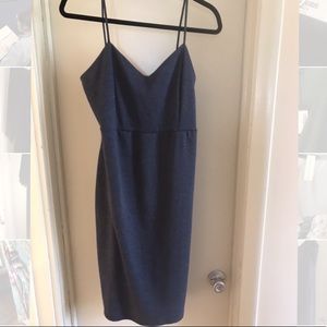 Navy Fitted Maternity Dress from PinkBlush